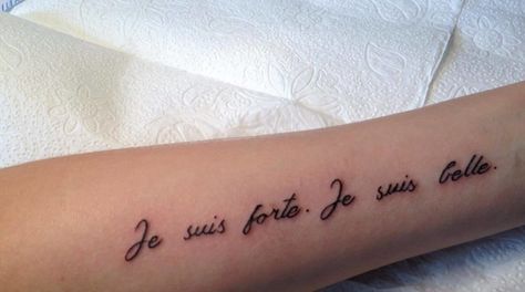 130 Amazing French Tattoos with Meanings, Ideas and Celebrities – Body Art Guru French Tattoos For Women With Meaning, Breathe In French Tattoo, French Quotes Tattoos, French Tattoos For Women, French Tattoo Ideas Words, French Sayings Tattoos, French Tattoo Ideas, French Word Tattoos, French Tattoo Quotes