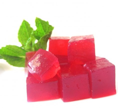 Vegan, Hibiscus Mint Jello (Agar Agar) Agar Agar Jelly, Gummies Recipe, Red Algae, Jello Recipes, Vegan Alternatives, Jelly Recipes, Agar Agar, Free Candy, Asian Desserts