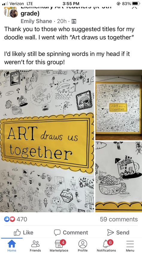 Collaborative Art Bulletin Boards, Artist Of The Week Bulletin Board, Post It Masterpiece Bulletin Board, Interactive Art Bulletin Boards, Art History Bulletin Boards, Art Gallery Bulletin Board, Art Teacher Elementary, Elementary Art Bulletin Board Ideas, Art Teacher Bulletin Board Ideas