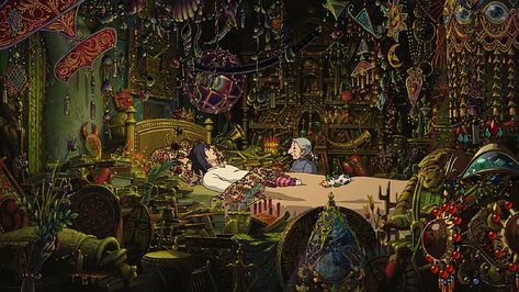 man lying on bed wallpaper, Studio Ghibli, Howl's Moving Castle HD wallpaper Howls Moving Castle Wallpaper, Howl's Moving Castle Howl, Studio Ghibli Films, Art Studio Ghibli, 하울의 움직이는 성, Castle Rooms, Ghibli Anime, Howl And Sophie, Ghibli Artwork