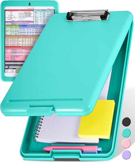 Tribe RN Nursing Clipboard with Storage - Medical Clipboard Nursing Essentials for Nurses and Nursing Students School Supplies with Quick Access Reference Guide Clipboard With Storage, Nurse Clipboard, Nurse Tools, Nursing Essentials, Family Emergency Binder, Clipboard Storage, Nursing School Essential, Emergency Binder, Family Emergency