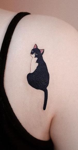 Cat Tattoo Tuxedo, Rocco Tattoo, Tuxedo Cat Tattoo, Cat Lover Tattoo, Cat Face Tattoos, Tuxedo Cat Art, Bicolor Cat, Cute Pixie Haircuts, See Tattoo