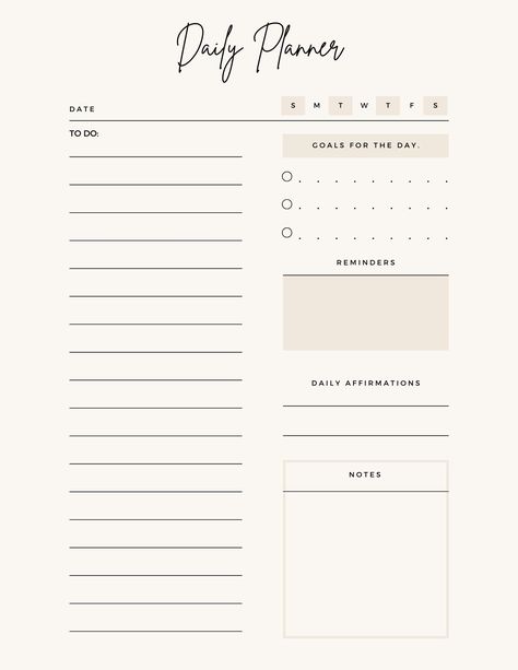 Minimalistic Daily To Do List/Planner To Do Daily List, Aesthetic To Do List Ideas, To Do List Template Aesthetic, Daily Planner Template Goodnotes, Daily To Do List Ideas, Goodnotes To Do List, Lists Aesthetic, Free Printable Daily Planner Template, Planner Aesthetic Ideas