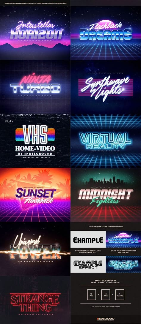 90s Title Design, Synthwave Typography, 80 Graphic Design, Poster Title Design, Neon Design Graphic, Title Design Ideas, 80s Graphic Design, Synth Wave, Top Free Fonts