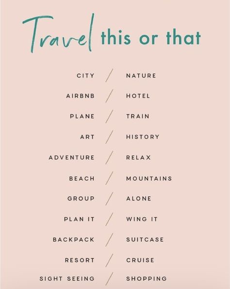 Questions To Ask On A Road Trip, Questions About Travelling, This Or That Travel Edition, Travel Questions, Journal Questions, Survey Questions, Sleepover Things, Interactive Posts, Sleepover Things To Do