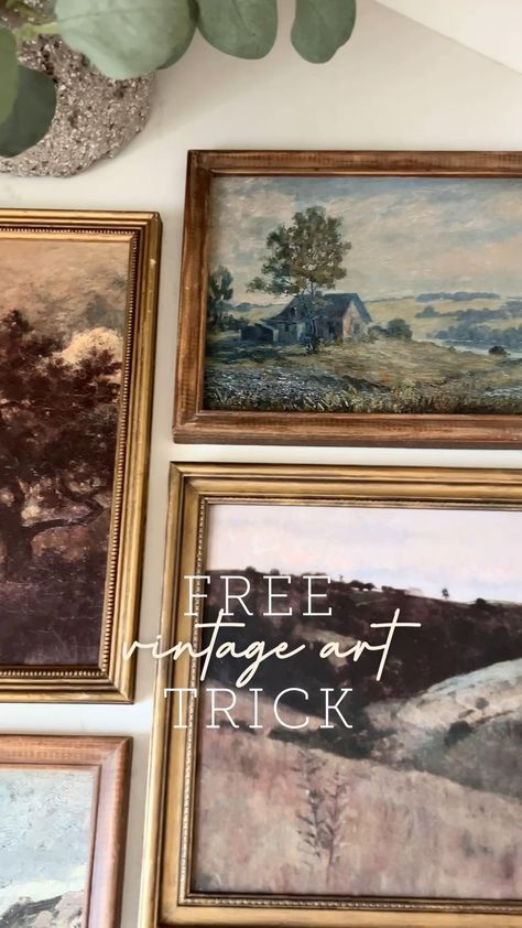 Free Vintage Art, Gallery Wall Staircase, Repurpose Projects, Art Tips And Tricks, Vintage Home Design, Printable Vintage Art, Wal Art, Farmhouse Vibes, Colorado House