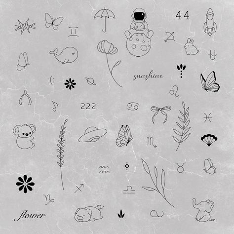 Here’s the ultimate collection of tiny tattoo flash, perfect for those who love delicate designs. These are ideal for starting or adding to your patchwork sleeve. I’ve gathered all my tiny flash in one easy-to-find carousel, which will stay pinned at the top of my page. All designs are repeatable and available in black, grey, or red ink. Fonts can be customised to say whatever you like. I also offer bundle discounts for multiple tattoos done in one session—it's the best way to get more tatt... Tiny Tattoo Flash, Tattoo Patchwork Sleeve, Multiple Tattoos, Tattoo Patchwork, Patchwork Sleeve, Tiny Tattoo, Tattoo Flash, Red Ink, Tiny Tattoos