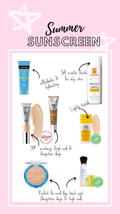 It is so important to keep your skin protected from the sun. Typically, sunscreen leaves your skin feeling sticky and clogs your pores. These SPF products are great for all skin types! The best sunscreen from the drugstore, for dry skin, for oily skin, SPF makeup with sunscreen in it, and SPF powdered makeup. Visit this post for all the details! #summer #sunscreen #skinhealth #spf #makeupspf Best Suncream, Makeup With Sunscreen, Best Sunscreen, Spf Makeup, Best Powder, Makeup For Moms, Best Sunscreens, Heatless Hairstyles, Summer Skincare