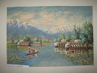 Srinagar water Color Kashmir Landscape, Dal Lake Kashmir, Pablo Picasso Cubism, Picasso Cubism, Dal Lake, Prayer For Peace, Lake Painting, Scenery Paintings, Art Painting Gallery