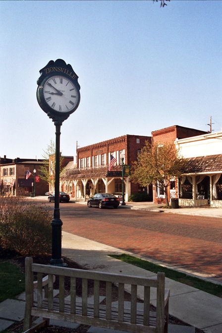 "The Village". Zionsville, IN. #ridecolorfully Suburban Town, Zionsville Indiana, Period Architecture, Children's Theatre, Indiana Girl, Edge Fashion, Small Town America, First Time Home Buyers, Photo Location