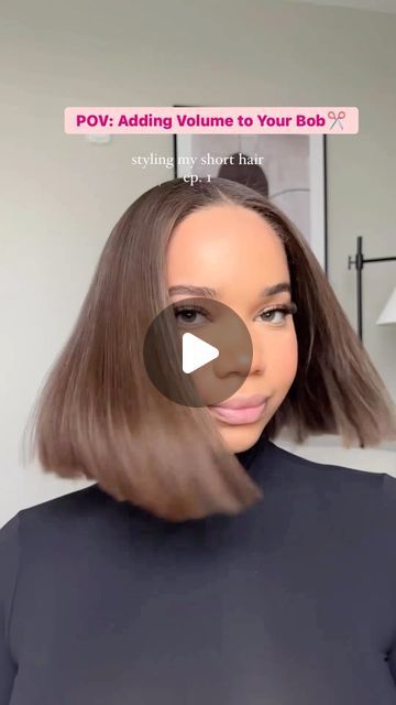 VoiceOfHair ®️ on Instagram Hair Rollers Placement, Hair Roller Placement, Thermal Rollers Hair, Hair Roller Size Guide, Bob Styles, Silk Press, Roller Set, Silky Hair, Bob Hairstyles