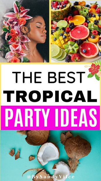 From Tropical party decorations to tropical party food ideas, a tropical party theme is a fun and vibrant party theme perfect for summer. Tropical Garden Party Ideas, Caribbean Theme Party Ideas, Island Theme Party Decorations, Tropical Party Food Ideas, Caribbean Party Decorations, Tropical Party Food, Tropical Night Party, Tropical Party Ideas, Tropical Paradise Party