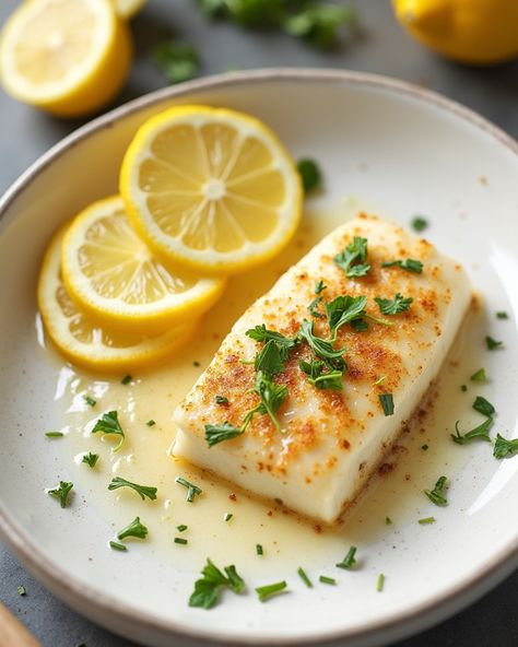 🍋 Lemon Butter Garlic Cod – Light and Zesty! 🐟✨ 📋 Recipe Card 🕒 Prep Time: 5 minutes 🕒 Cooking Time: 10 minutes Ingredients: 🐟 2 cod fillets 🧄 2 cloves garlic, minced 🧈 2 tbsp unsalted butter 🍋 Juice of 1 lemon 🧂 Salt and pepper to taste Instructions: 🍳 Heat butter in a skillet over medium heat. 🧄 Add garlic and sauté until fragrant. 🐟 Season cod with salt and pepper, and cook for 4-5 minutes per side. 🍋 Drizzle lemon juice over the cod before serving. #CodFish #GarlicButter #HealthySeafo... Cod Fillets, Lemon Salt, Cod Fish, Lemon Butter, Recipe Card, Garlic Butter, Recipe Cards, Unsalted Butter, Lemon Juice