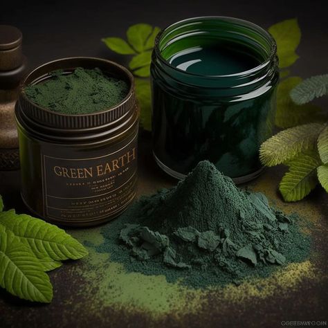 Rare and Hard to Find Art Supplies | Green Earth Pigments in Art History—Uses, Properties and Colors | Pigments, Oil Paint, Watercolors, Cold Wax Rare Shades Of Green, Clay Minerals, Earth Pigments, Artist Materials, Chemical Formula, Green Earth, Earth Color, Linseed Oil, Shades Of Green