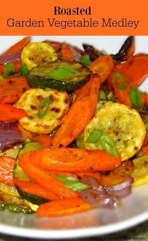 Roasted Vegetable Medley, Roasted Vegetable Recipes, Vegetable Medley, Garden Vegetable, Healthy Meals For Two, Veggie Side Dishes, Vegetable Gardening, Mixed Vegetables, Vegetable Sides