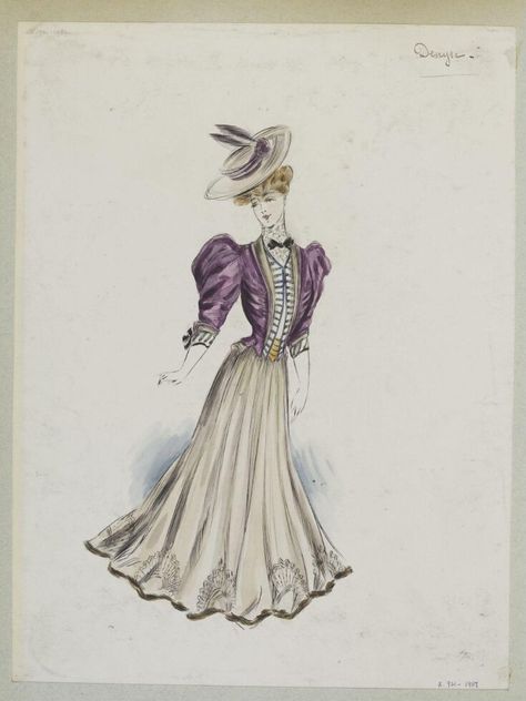 Paquin Fashion, Jeanne Paquin Dress, Jeanne Louise Calment, Jeanne Concept Art, 1806 Fashion Plate, 1909 Fashion, Jeanne Paquin, 1895 Fashion Plate, Fashion Timeline