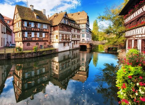 The medieval houses of Strasbourg | 21 Magical Photos That Will Make You Fall In Love With France Rhine River Cruise, Alsace France, Rhine River, Strasbourg France, Medieval Houses, Colmar, River Cruises, Aquitaine, Strasbourg