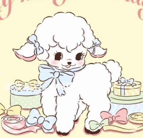 Lamb Drawing, Cartoon Lamb, Sheep Drawing, Creepy Cute Aesthetic, Vintage Lamb, 귀여운 음식 그림, Cute Lamb, 캐릭터 드로잉, Vintage Kitsch