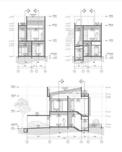 Architectural Details Drawing, Autocad Portfolio, Section Drawing Interior, Architectural Plan Presentation, Detail Drawing Architecture, Section Plan Architecture, House Section Drawing, Architecture Documentation, Architecture Drafting