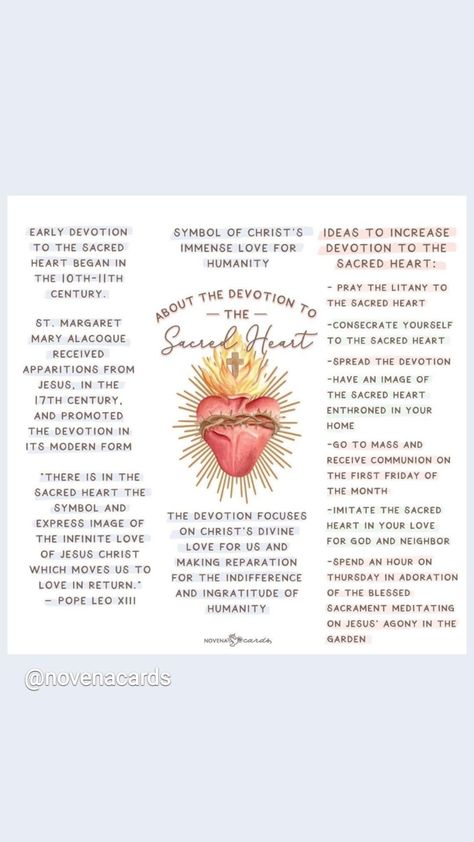 Sacred Heart Quotes, First Friday Devotion Sacred Heart, First Friday, Heart Of Jesus, Heart Quotes, Modern Forms, Sacred Heart, Bible Quotes, Jesus