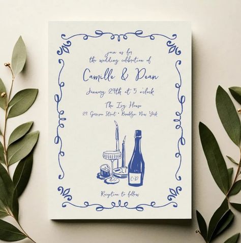 2024 Invitation Template Trends For All Your Celebrations - Brit + Co Handwritten Wedding, Wedding Rehearsal Dinner Invitations, Hand Drawn Wedding, Rehearsal Dinner Invitation, Dinner Invitation, Dinner Wedding, Rehearsal Dinner Invitations, Dinner Invitations, Invitation Inspiration