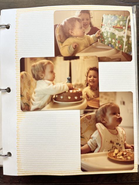 Read this article for ideas on what to do with old photos albums. Old Photo Scrapbook Ideas, Scrapbooking Old Family Photos, What To Do With Old Family Photos, Photo Albums Ideas, Photo Album Ideas, Photo Organizing, Kid Aesthetic, Diy Photo Book, Blank Photo