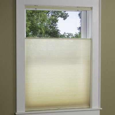 Symple Stuff Hewish Top Down Bottom Up Semi-Sheer Pleated Shade Bathroom Window Privacy, Bathroom Window Coverings, Sheer Roman Shades, Bathroom Window Treatments, Best Blinds, Bathroom Window, Privacy Curtains, Cellular Shades, Farmhouse Traditional