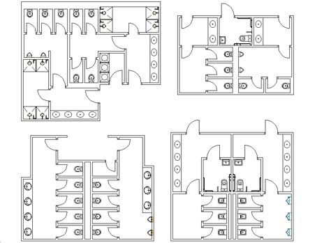 Wc Plan, Toilet Layout, Public Toilet Design, Restroom Architecture, Toilet Plan, Public Restroom Design, Bathroom Design Plans, Bathroom Layout Plans, Toilette Design