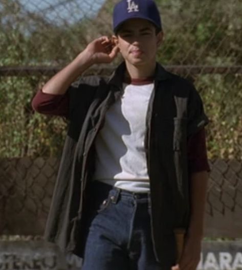 Benny Rodriguez Outfits, Benny The Jet Rodriguez Pictures, Benny Rodriguez Aesthetic, Sandlot Aesthetic, Benjamin Franklin Rodriguez, Benny Sandlot, Benny From Sandlot, Young Mike Vitar, The Sandlot Kids