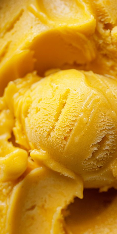 Mango Sorbet - Chasety Mango Ice Cream, Coconut Ice, Coconut Ice Cream, Mango Coconut, Coffee Ice Cream, Milkshakes, Slushies, Homemade Ice Cream, Frozen Desserts