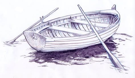 Chainsaw Carving Patterns, Boat Tattoo, 3d Pencil Drawings, Boat Drawing, Drawings For Beginners, Drawing Software, Sailboat Art, Pen Art Drawings, Water Drawing