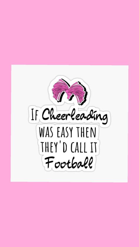 #cheer#funny#true Cheerleader Quotes Funny, Cute Cheer Wallpaper, Cheer Wallpapers Iphone, Cheerleading Wallpapers, Funny Cheer Quotes, Cheerleader Aesthetic, Cheer Pins, Cheer Funny, Cheerleading Quotes