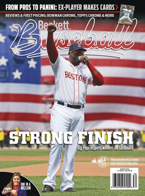 Beckett Baseball January 2014 Magazine, Ortiz cover Red Sox Nation, England Sports, Red Socks Fan, Red Sox Baseball, Boston Strong, Baseball Baby, Boston Sports, Home Team, Boston Red