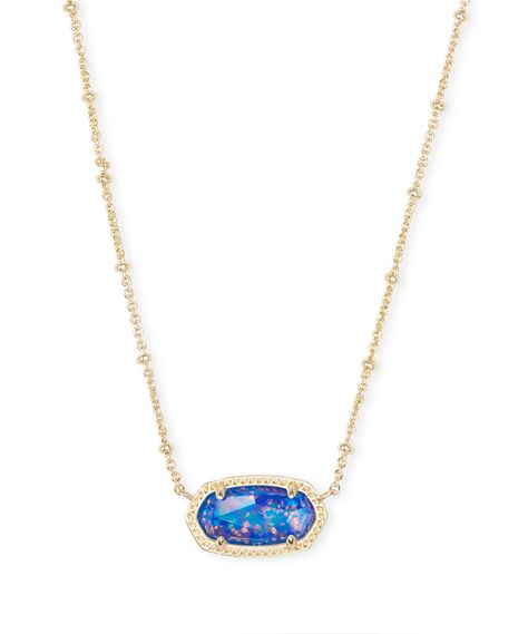 Elisa Gold Satellite Pendant Necklace in Indigo Kyocera Opal Illusion | Kendra Scott Kendra Scott Necklace Elisa, Short Pendant Necklace, Kendra Scott Elisa, Preppy Jewelry, Kendra Scott Necklace, Heart Necklace Diamond, Sterling Silver Necklace Pendants, Kendra Scott Jewelry, Dream Jewelry