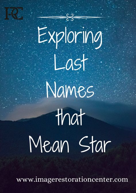 Stars have always fascinated us with their brilliance and beauty. Their twinkling lights in the night sky have inspired poets, and artists. If you’re looking for a last name that embodies the celestial wonder of stars, you’ve come to the right place. In this article, we will explore last names that mean star and delve into their origins and meanings. Japanese Last Names, Last Name Meaning, Boy Name Meanings, Welsh Names, Names Meaning, Old English Words, Genealogy Resources, German Words, Photo Restoration