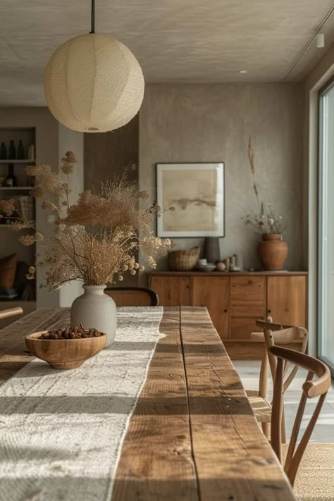 Top 18 Tips for an Organic Modern Dining Room | Green Snooze Organic Dining Room, Organic Modern Dining Room, Green Dining Room, Dining Room Design Modern, Room Deco, Dining Room Inspiration, Dream House Interior, Dream House Decor, Modern Dining Room