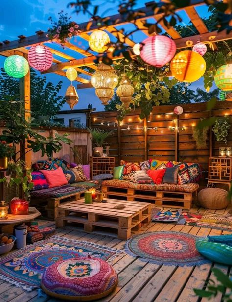 Garden Shade, Cozy Backyard, Hippie Look, Backyard Spaces, Patio Landscaping, Apartment Decor Inspiration, Outdoor Porch, Diy Garden Projects, Food Trucks