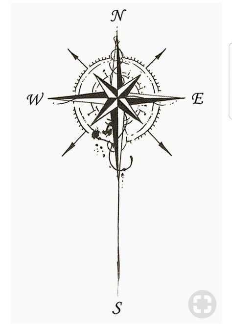 Sea Compass Tattoo Design, Compass Tattoo Design Men, Compass Rose Anchor Tattoo, Notical Compass Tattoos, Compass Tattoo Drawing, Sketch Compass Tattoo, Compass Tattoos Arm, Rustic Compass Tattoo, Compas Tattoo