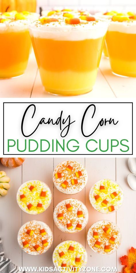 Pudding Cup Recipes, Bake Halloween, Homemade Gummies, Easy Puddings, Sanding Sugar, Easy Snacks For Kids, Halloween Food Desserts, Corn Pudding, Halloween Treats Easy