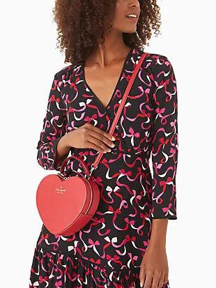 New York Love, Kate Spade Heart, Kate Spade Outlet, Cherry Candy, Red Crossbody, Pink Ruby, Vanilla Latte, Heart Bag, Kate Spade Purse