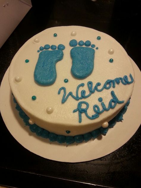 Welcome baby Welcome Cake For Baby Boy, Welcome Baby Boy Cake Ideas, Baby Boy Welcome Cake, Baby Welcome Cake, Welcome Baby Boy Cake, Welcome Baby Cake, Welcome Baby Boy, Boy Cake, Amazing Food Decoration