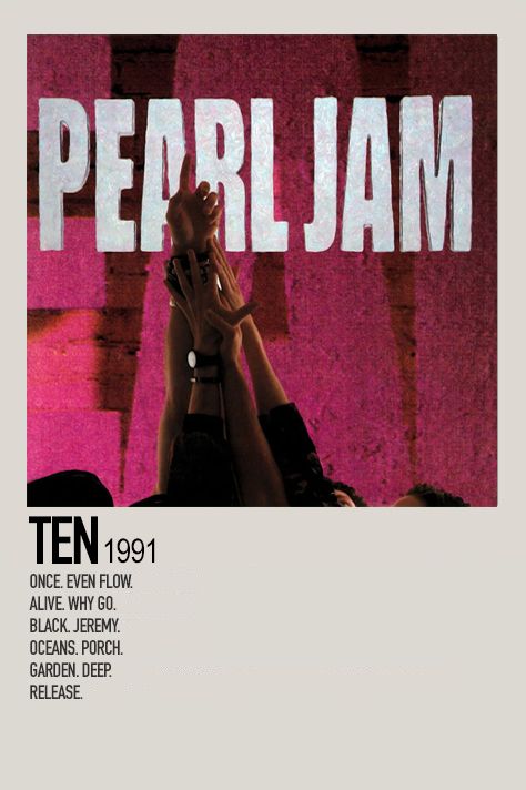 minimalistic polaroid poster made by @wcnderlcnd (me) Pearl Jam Poster, Pearl Jam Albums, Minimalistic Polaroid Poster, Pearl Jam Ten, Poster Polaroid, Music Poster Ideas, Vintage Music Posters, The Jam Band, Music Collage