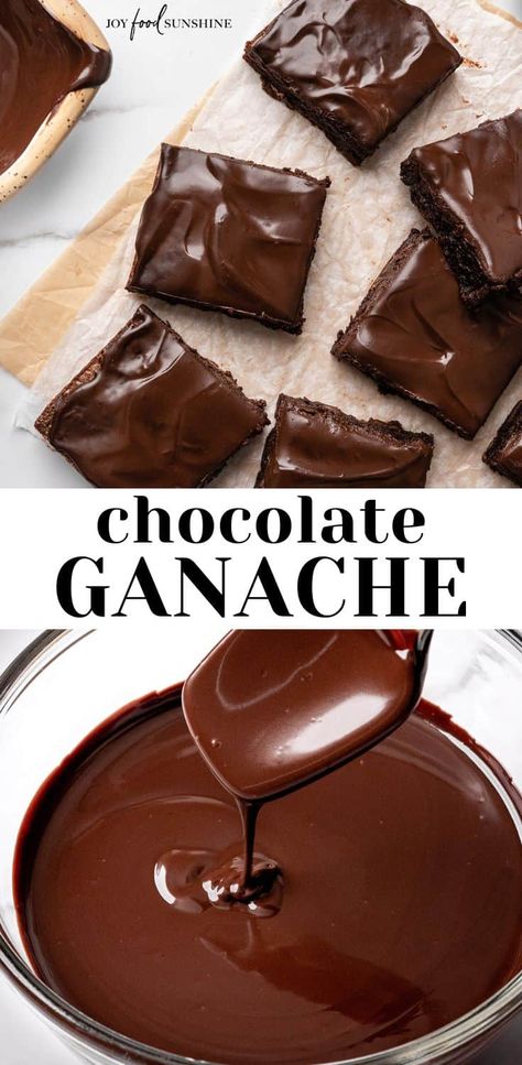 Chocolate Ganache Recipe Brownie Icing, Chocolate Ganache Icing, Chocolate Ganache Recipe, Ganache Recipe, Chocolate Bundt Cake, Chocolate Chip Cookie Bars, Awesome Cakes, Chocolate Glaze, Glaze Recipe