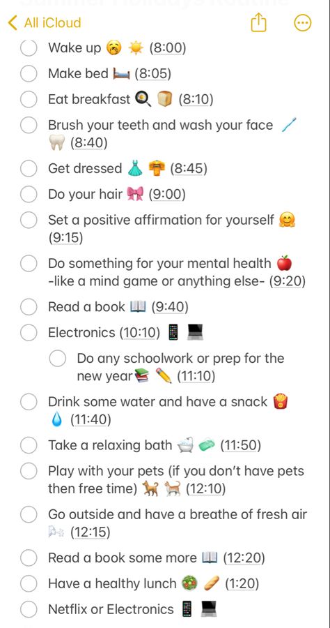 If you dont have acess to all of these things that’s totally fine you can skip some tasks. *PLEASE READ* I have not yet finished this so I will send the other page called summer holidays routine pg.2 Holiday Daily Routine, Summer Holiday Routine, That Girl Summer Routine, Summer Routine For Teenagers, Healthy Summer Routine, Summer Day Routine, Holiday Morning Routine, Healthy Routine Daily, Holiday Routine