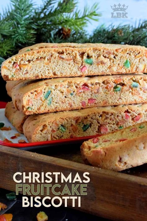 Fruitcake Biscotti Recipe, Fruitcake Biscotti, Christmas Biscotti Recipe, Christmas Biscotti, Christmas Fruitcake, Biscotti Recipes, Italian Biscotti, Fruit Cake Cookies, Fruit Cake Christmas