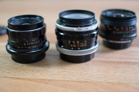 Using vintage lenses, with all of their flaws and imperfections, can help make your images more film-like. Here are the three I love. Lenses Photography, Vintage Camera Lens, Change Your Eye Color, Vintage Lenses, Vintage Camera, Make Things, Film Camera, Photography Photos, Vintage Photography