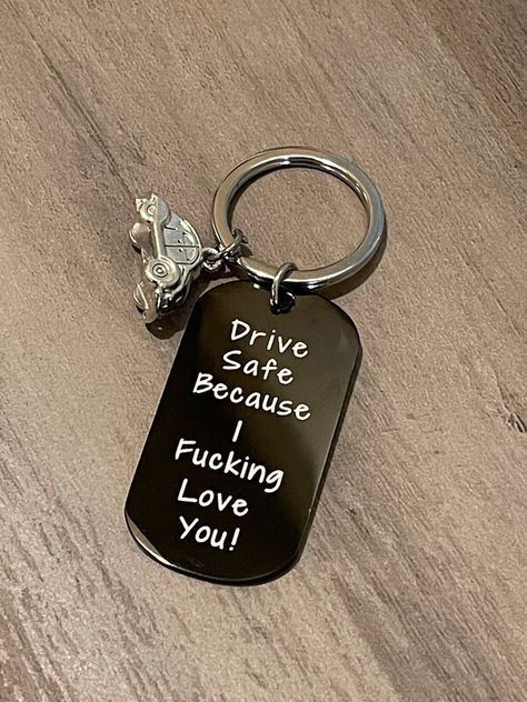 Keychain Novelty Drive Safe Car w/ Charm Car Keys Keychain Ideas, Car Keychain Ideas, Car Keys Keychain, Drive Safe Keychain, Safe Car, Keys Keychain, Keychain Ideas, Key Keychain, Safe Cars