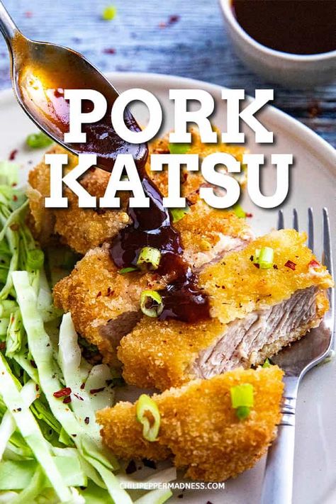 Pork Katsu Don, Pork Katsu Sauce, Katsu Pork Cutlet, Pork Katsu Recipe, Pork Tonkatsu Recipe, Tonkatsu Recipe, Pork Katsu, Pork Cutlet Recipes, Air Fryer Recipes Pork