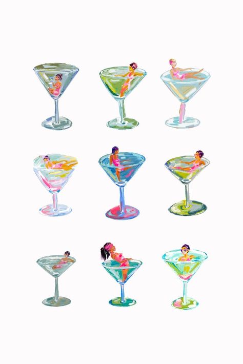 얼굴 그리기, Martini Glasses, Cute Patterns Wallpaper, Art Collage Wall, Summer Wallpaper, Room Posters, Ipad Wallpaper, Phone Backgrounds, Wall Collage