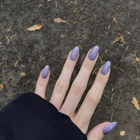 Lavender Gray Nails, Greyish Purple Nails, Purple Gray Nails, Grey Purple Nails, Dusty Purple Nails, Purple And Grey Nails, Purple Grey Nails, Purple Nail Designs, Gray Nails